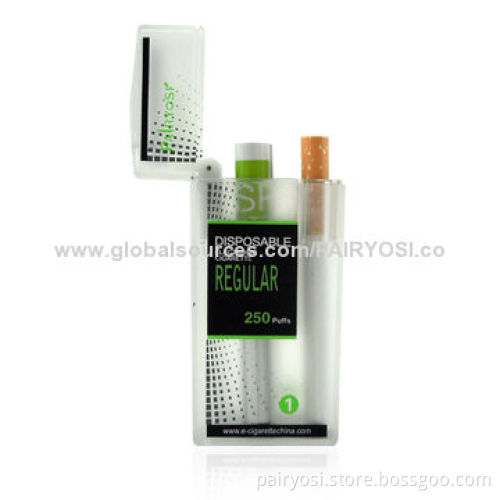 E cigarette, 7.8mm diameter, supports 250 puffs, blister packing with display box